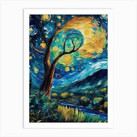 Starry Night 221 Art Print