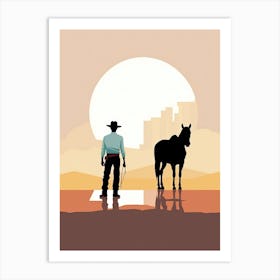 Silent Cowboy Stories Art Print