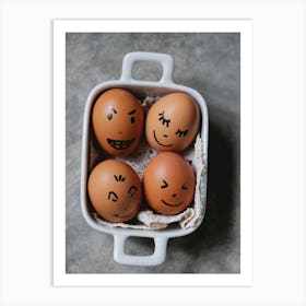 Happy Eggs 1 Art Print