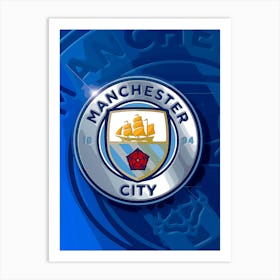 logo manchester city Art Print