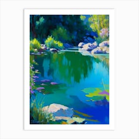 Hot Springs Waterscape Impressionism 1 Art Print