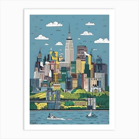 New York City Skyline 5 Art Print