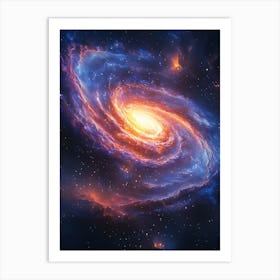 Spiral Galaxy In Space 1 Art Print