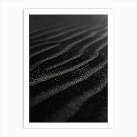 Black And White Sand Art Print