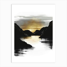 Sunset In The Mountains 89 Art Print