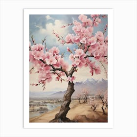 Blossoming Cherry Tree art print Art Print