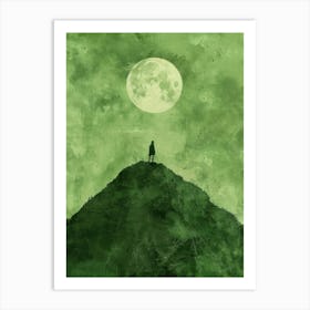 Person On A Hill Art Print