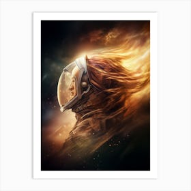 A Spacefarer S Portrait Art Print