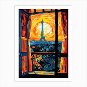 Paris Window 3 Art Print