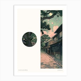 Kanazawa Japan 1 Cut Out Travel Poster Art Print