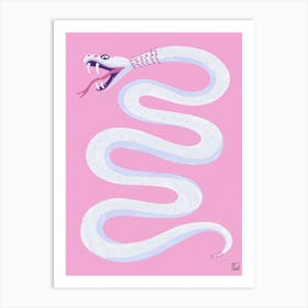 Pink Snake Art Print