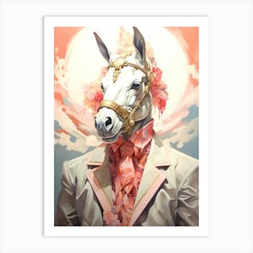 Horse In A Suit Art Print