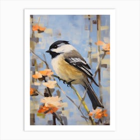 Bird Painting Carolina Chickadee 2 Art Print