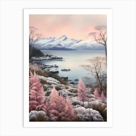 Dreamy Winter Painting Nahuel Huapi National Park Argentina 2 Art Print