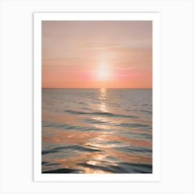 Sunset Over The Ocean 70 Art Print