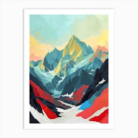 Abstract Mountain 69 Art Print