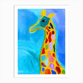 Ginny Giraffe by Drew Art Print