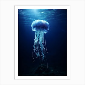 Turritopsis Dohrnii Importal Jellyfish Ocean Realistic 4 Art Print