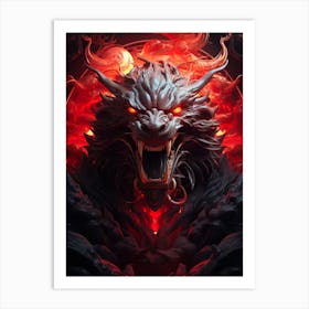 Demon Head 3 Art Print