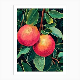 Peach Tree 1 Art Print