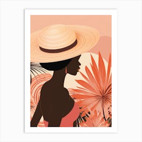 Woman In A Hat 20 Art Print