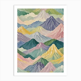 Mountains In The Sky Art Print