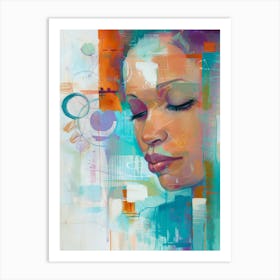 Abstract Portrait Of A Woman 50 Art Print