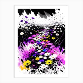 Daisy Path Art Print