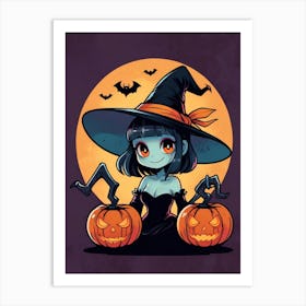 Halloween Witch 5 Art Print