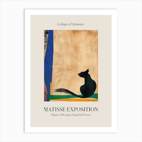 Squirrel 1 Matisse Inspired Exposition Animals Poster Art Print