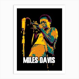 Miles Davis Jazz Trumpeter Art Print