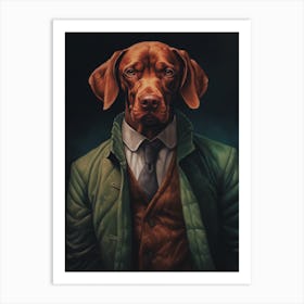 Gangster Dog Vizsla 3 Art Print