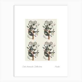 Cute Animals Collection Koala 3 Art Print