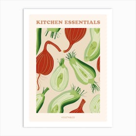 Mixed Vegetable Selection Pattern Poster 2 Art Print