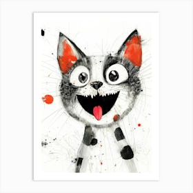 Splatter Cat Poster