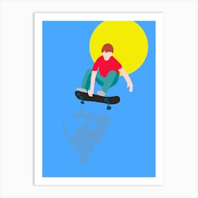 Skateboarder Art Print