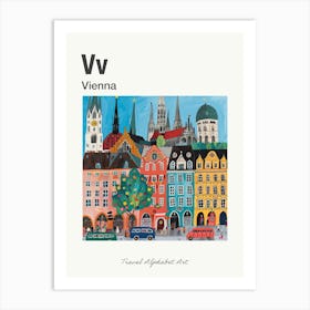 Kids Travel Alphabet  Vienna 4 Art Print