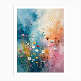 Abstract Of Flowers Art Print