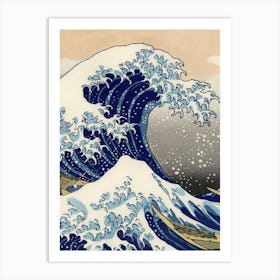 Funny Sea Waves Cool Art Print
