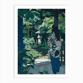 In The Garden Meiji Shrine Japan 4 Art Print