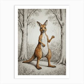 Kangaroo 12 Art Print