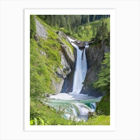 Trummelbach Falls, Switzerland Majestic, Beautiful & Classic (1) Art Print