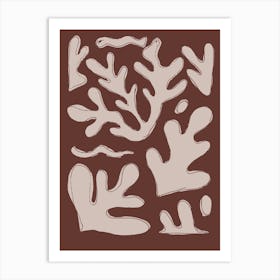 Burnt Seaweed Art Print