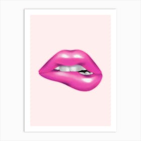 Pink Lips Art Print