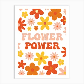 Flower Power Pink Art Print