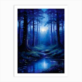 Night In The Forest 2 Art Print