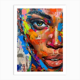 'The Face Of A Woman' 5 Art Print