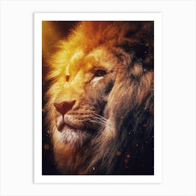 The Spirit Of The Fire Lion King 1 Art Print