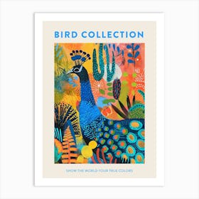 Peacock Fauvism Patterns Poster Art Print