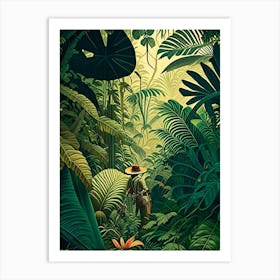 Jungle Adventure 3 Botanical Art Print